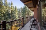 Enjoy river and mountain views on your private balcony 